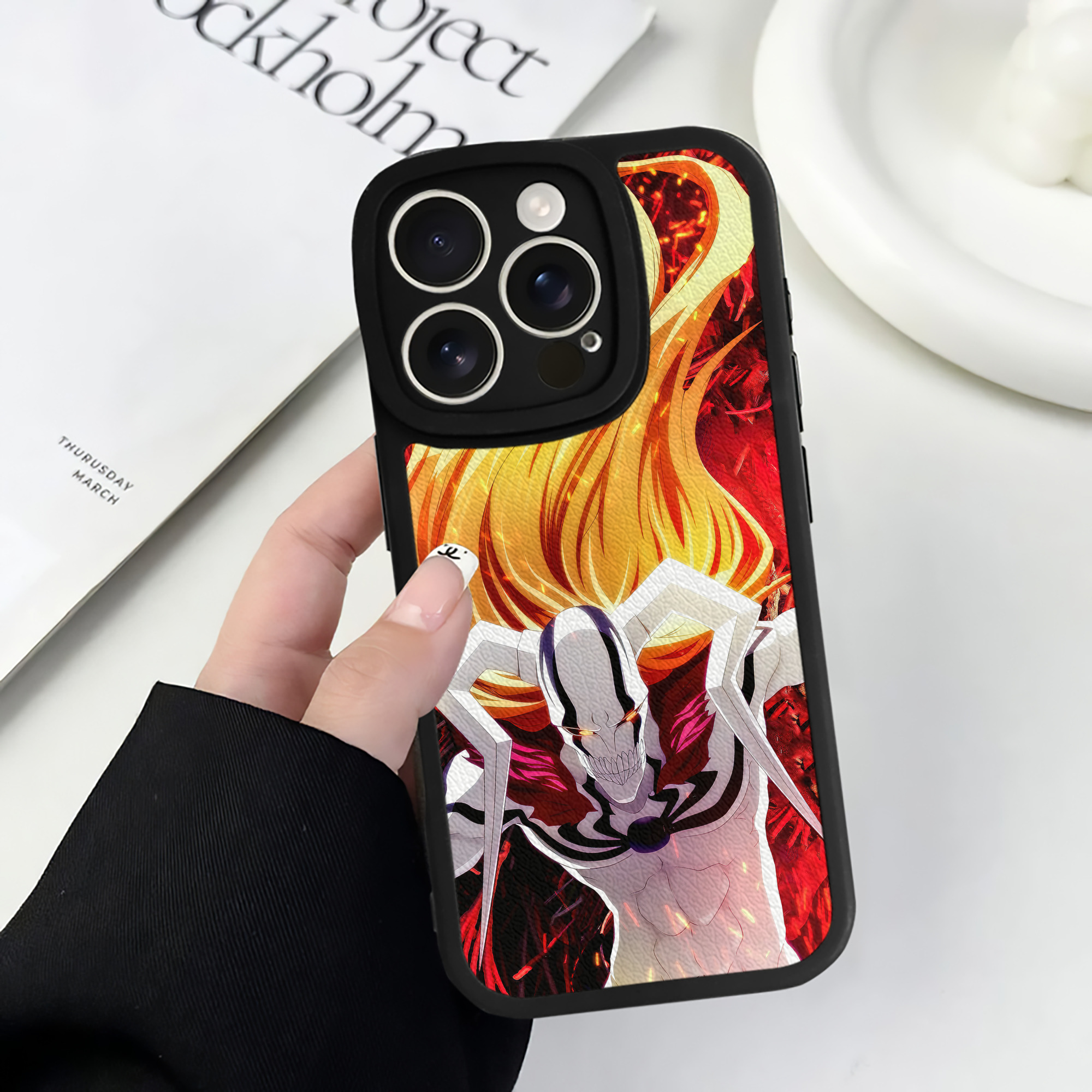 （画像用） ブリーチ BLEACH 【iPhone 16シリーズ対応】シリコンスマホケース（レザー調） 材質：シリコン